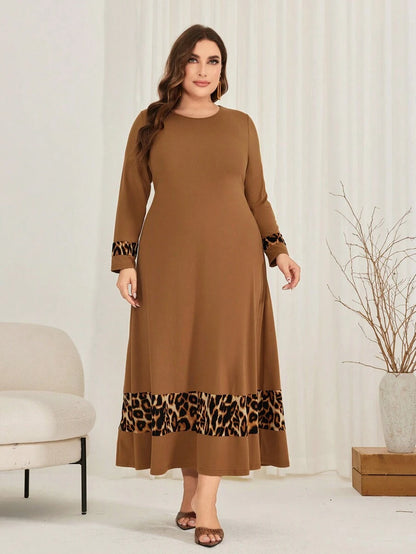 فستان أنثوي جذاب من قماش الليبارد