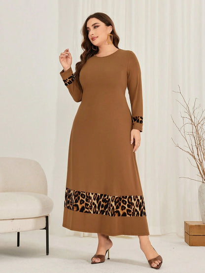 فستان أنثوي جذاب من قماش الليبارد