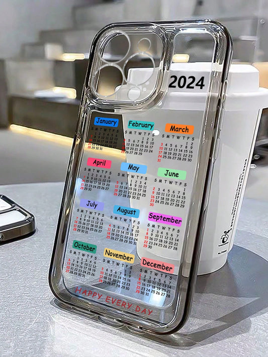 غطاء شفاف متوافق مع أجهزة آبل وسامسونج