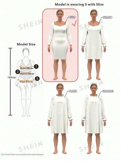 فستان قصير كاجوال بطبعة التاج والحروف بدون أكمام ورقبة على شكل حرف