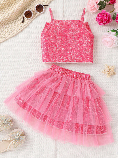 للبنات الصغار عقدة الفراشة أمامية صدرية كامي & شبكي شامل تنورة