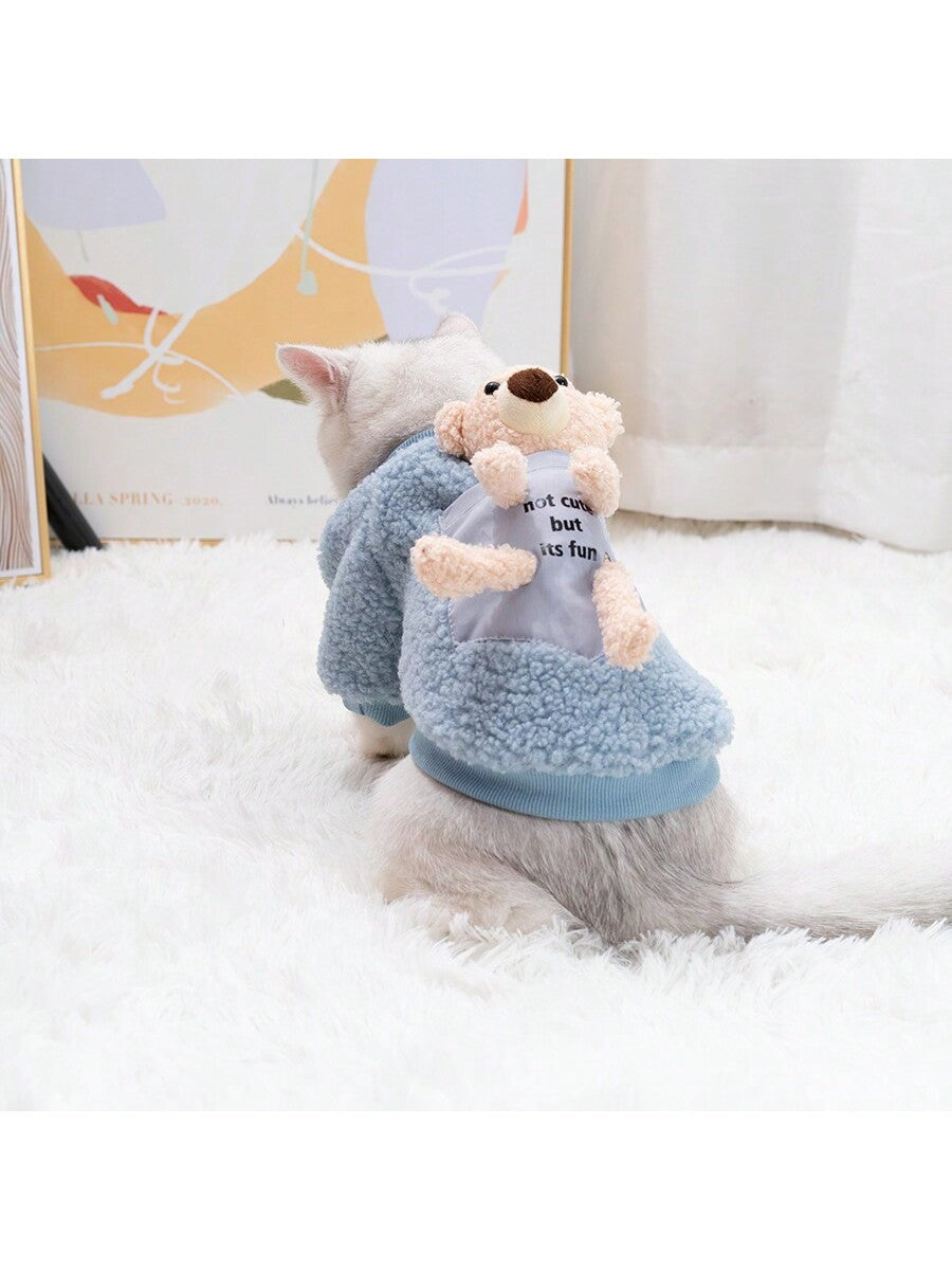 ملابس القطط -للشتاء- ملحقات للحيوانات الأليفة المذكورة جنسيتها، مواد مانعة لتساقط الشعر، تصميم فضي متدرج، تدفئة القطط والقطط الصغيرة