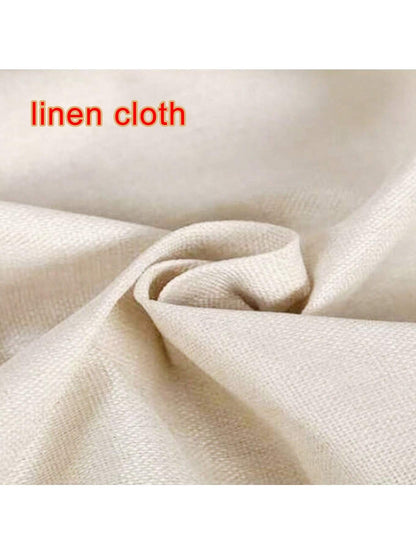 قطعة واحدة من غطاء وسادة من الكتان من جانب واحد بنمط الورد،