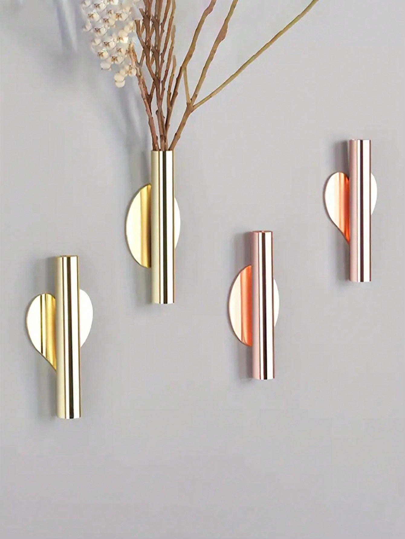 إناء زهرة جداري مع لاصق