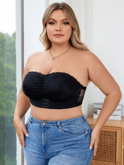 صدرية بدون صلب مع حمالة صدر مقاس كبير