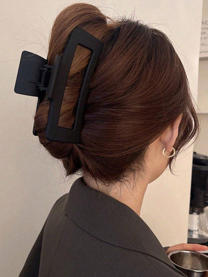 مشبك شعر بلاستيك خفيف الوزن كبير المربع