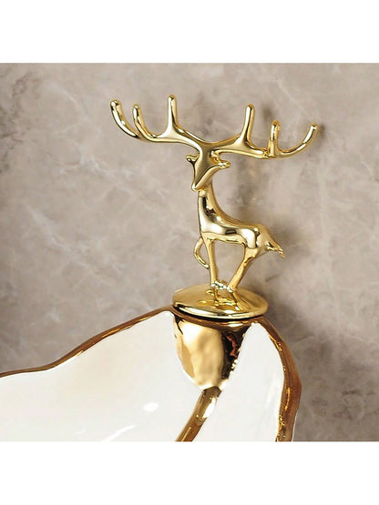 موزع صابون على شكل ورقة، صينية صابون حمام على الرف العلوي، سلة الاستحمام، حامل الصابون، صينية صابون سيراميك لتزيين المنزل.