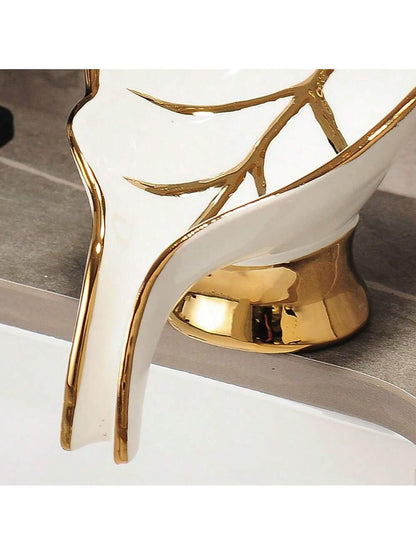 موزع صابون على شكل ورقة، صينية صابون حمام على الرف العلوي، سلة الاستحمام، حامل الصابون، صينية صابون سيراميك لتزيين المنزل.