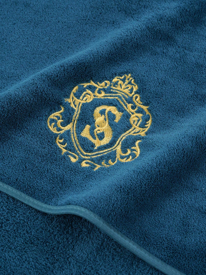 منشفة حمام منسوجة من الألياف الخفيفة الفضفاضة والألياف الخفيفة الناعمة المطرزة