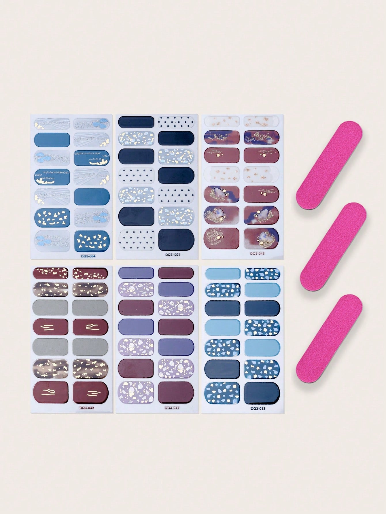 ملصقات فن الأظافر بالأشكال الدائرية الصغيرة ثلاثية الأبعاد بالليزر مطلى بالذهب