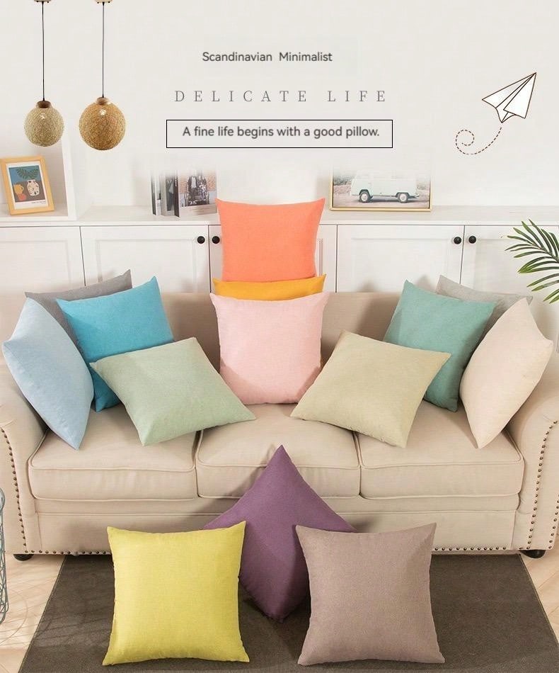 غطاء وسادة أخضر