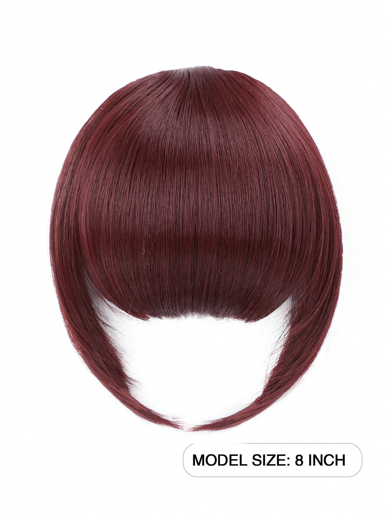 مشبك الشعر مع شعر الحاجب الاصطناعي بناتون أحمر. ملحق الشعر مع الشعر الأمامي للاستعمال اليومي للنساء. باروكة