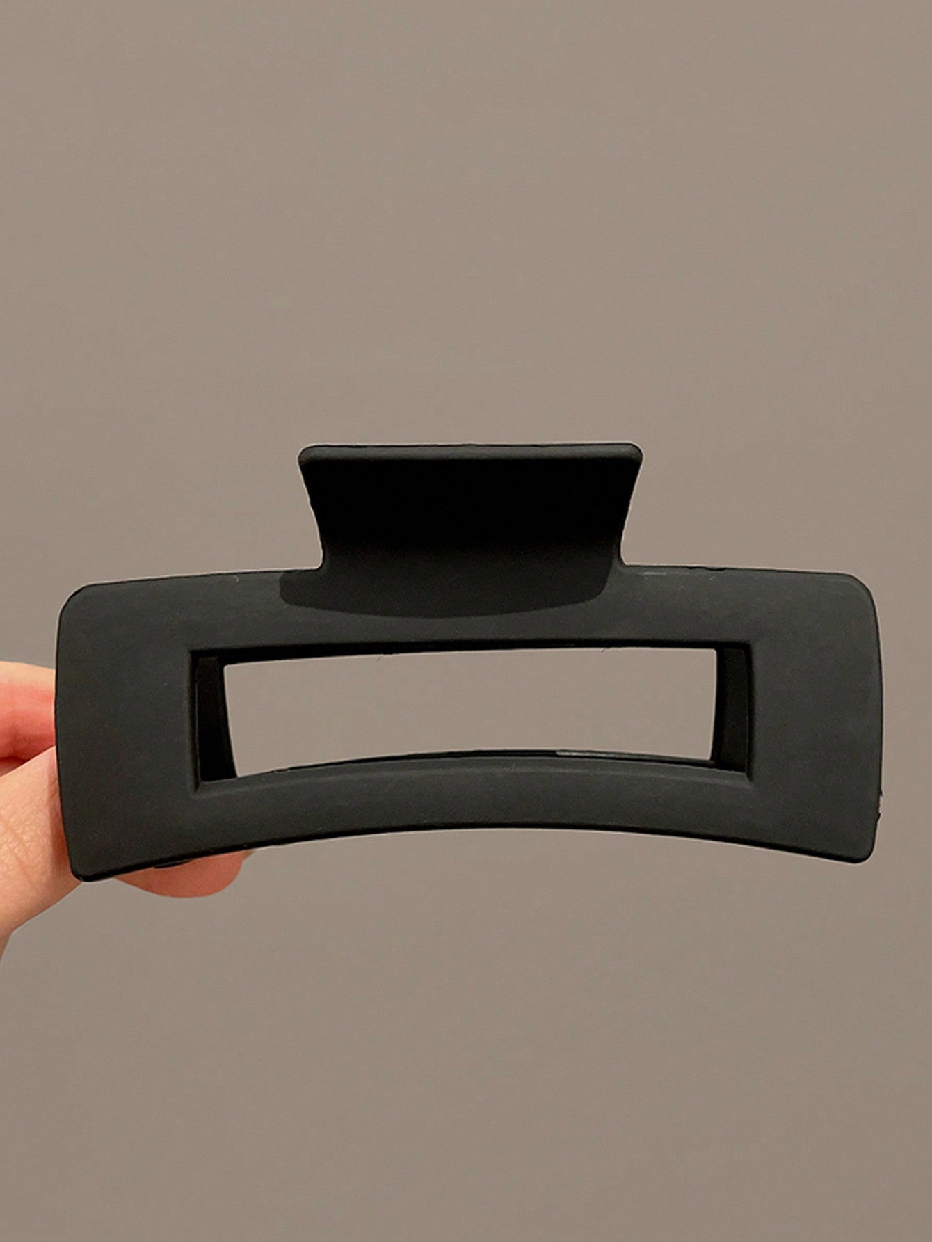 مشبك شعر بلاستيك خفيف الوزن كبير المربع