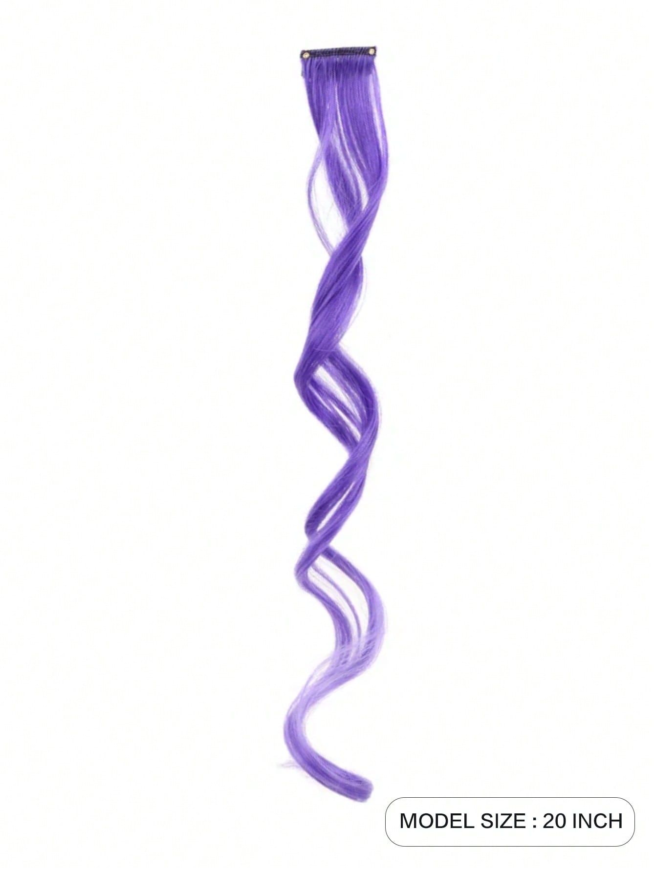 تمديدات الشعر المثبتة بمقاطع  قطعة شعر مموّجة كبيرة