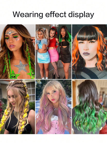 تمديدات الشعر المثبتة بمقاطع  قطعة شعر مموّجة كبيرة