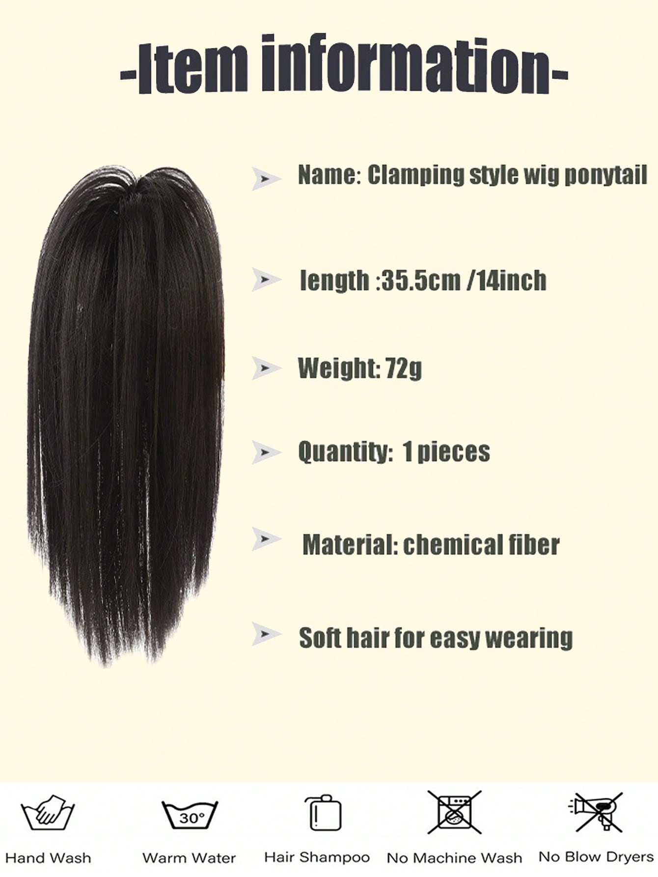 دمية شعر بوني تيل فوارق وإكليلات من الشعر المستعار المموج