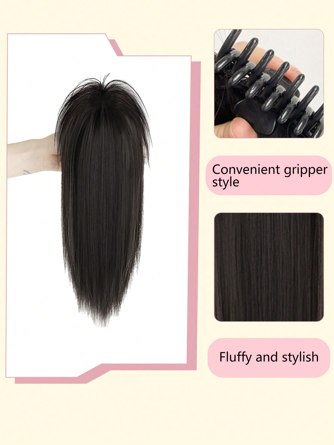 دمية شعر بوني تيل فوارق وإكليلات من الشعر المستعار المموج