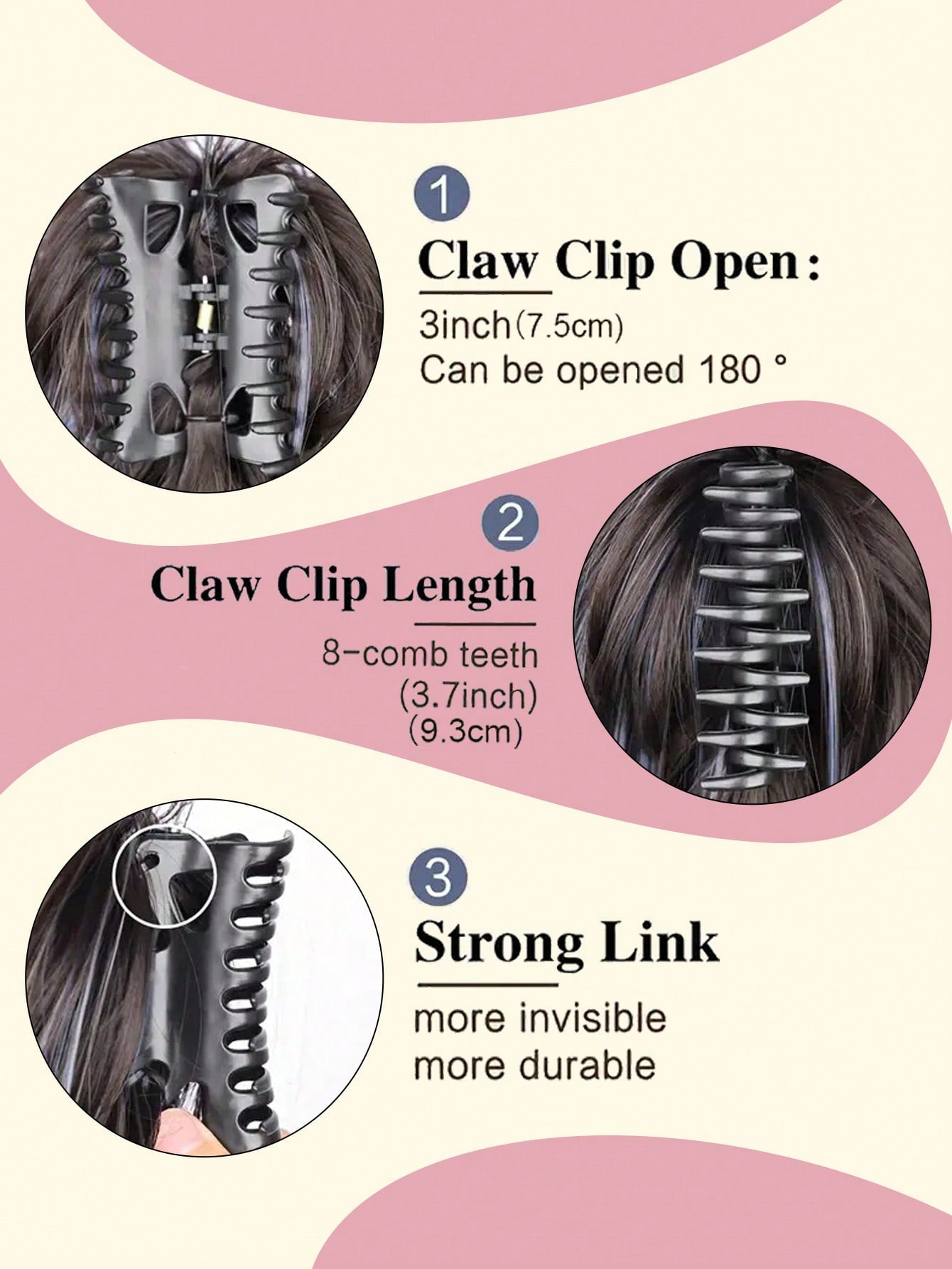 دمية شعر بوني تيل فوارق وإكليلات من الشعر المستعار المموج