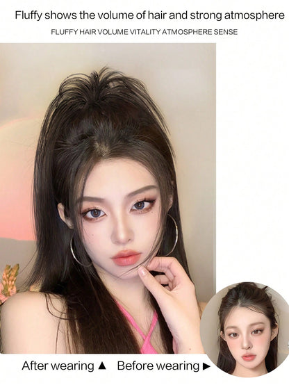 دمية شعر بوني تيل فوارق وإكليلات من الشعر المستعار المموج