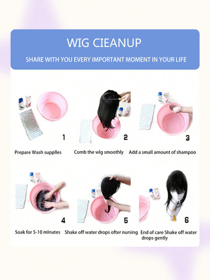 دمية شعر بوني تيل فوارق وإكليلات من الشعر المستعار المموج