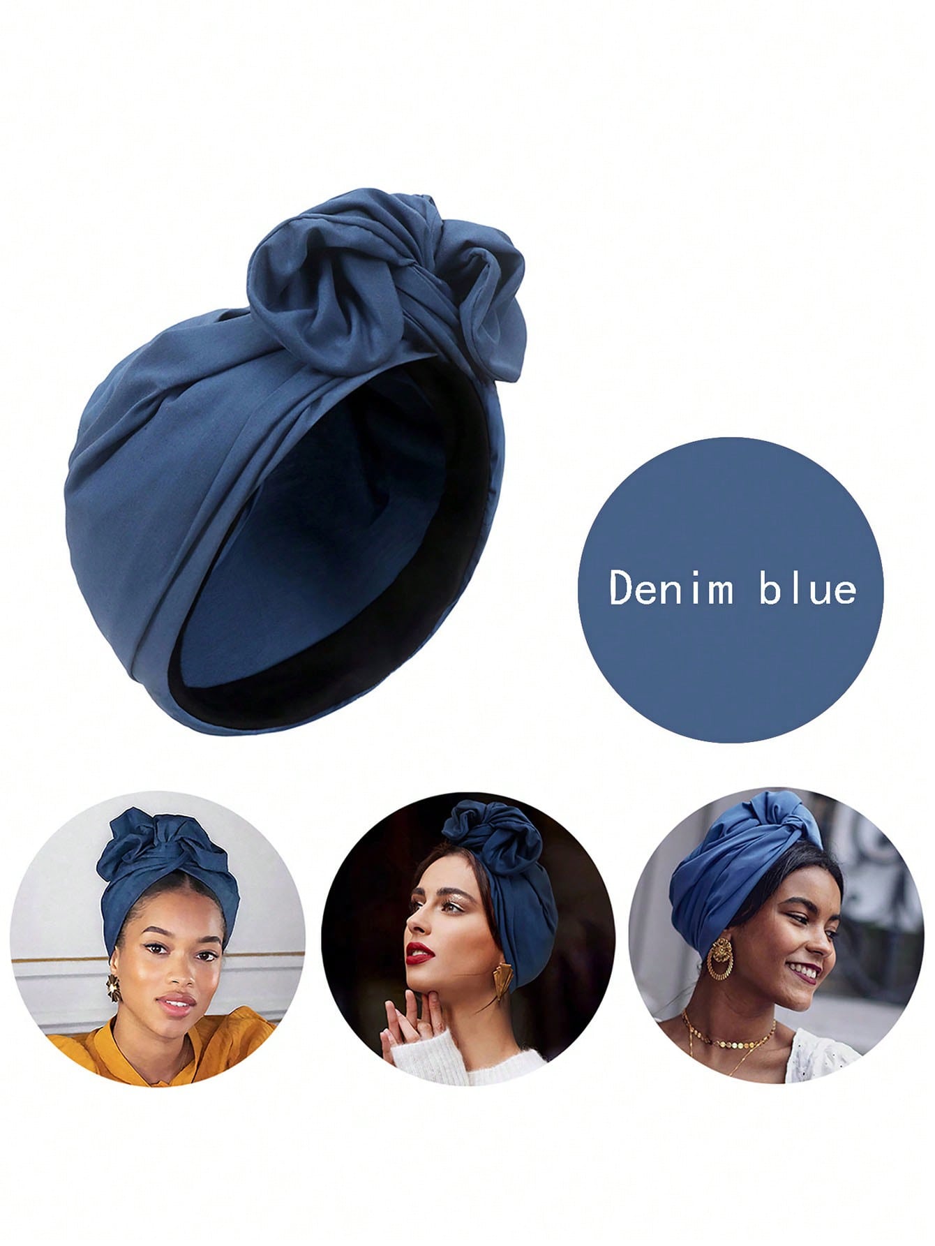 قبعة توربان عقدتها الحرير الرجعية بأسلوب فرنسي ، قبعة نسائية للكبار بلون واحد / متعدد الألوان ، قناع رأس فرنسي بونيه حريري