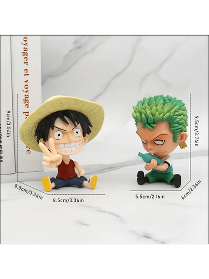 دمية متحرّكة لشخصيّة كرتون الأنيمي 1 قطعة: لعب جمع الألعاب الممتعة لتزيين لوحة إعلانات السيارة