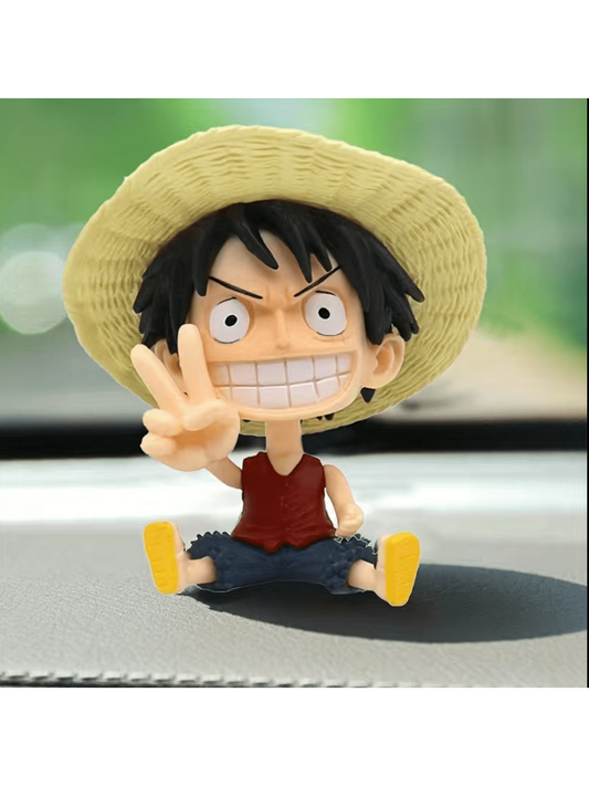 دمية متحرّكة لشخصيّة كرتون الأنيمي 1 قطعة: لعب جمع الألعاب الممتعة لتزيين لوحة إعلانات السيارة