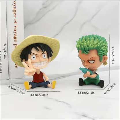 دمية متحرّكة لشخصيّة كرتون الأنيمي 1 قطعة: لعب جمع الألعاب الممتعة لتزيين لوحة إعلانات السيارة