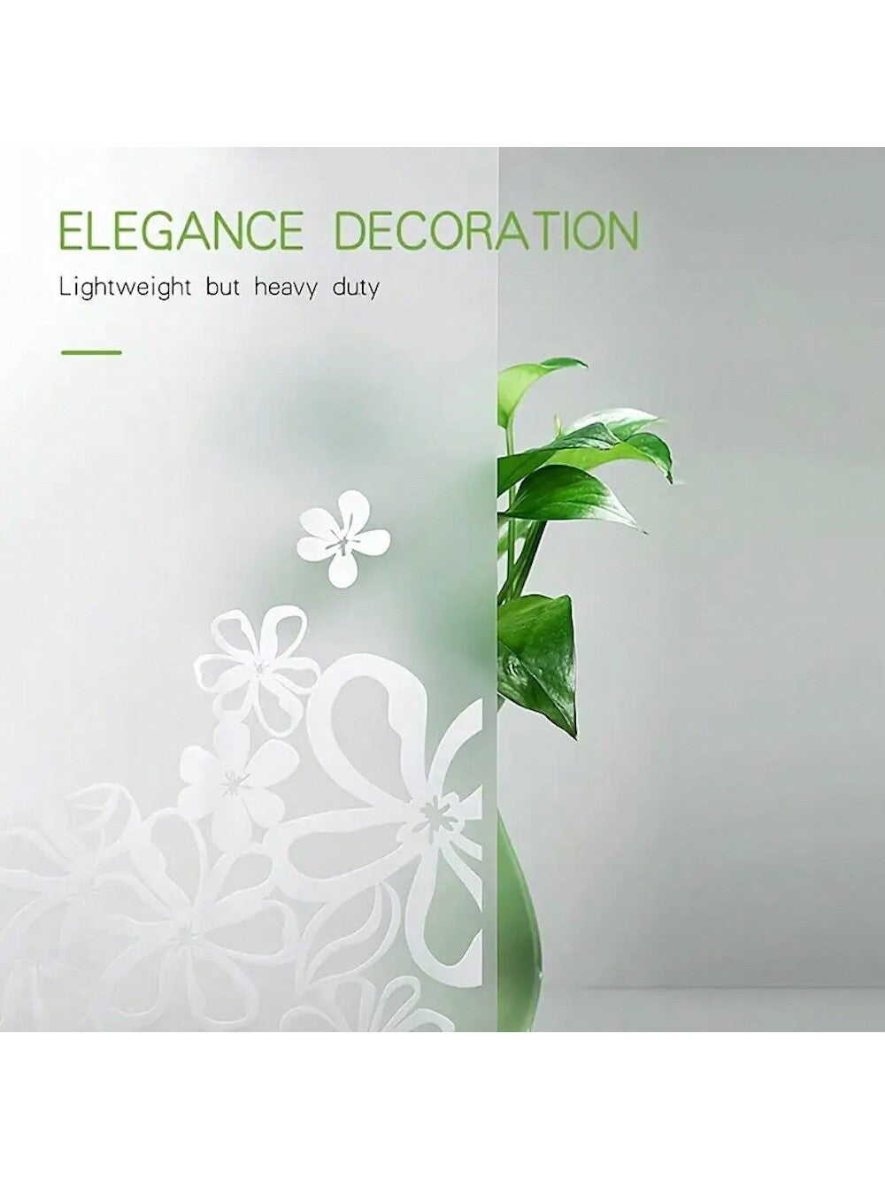 بطانة ستارة حمام بلاستيكية Peva بزهر أبيض للحمام بملحقات الحمام والغرفة. ومضادة للماء مع خطافات بلاستيكية وحلقات معدنية. دائمة ومتينة.