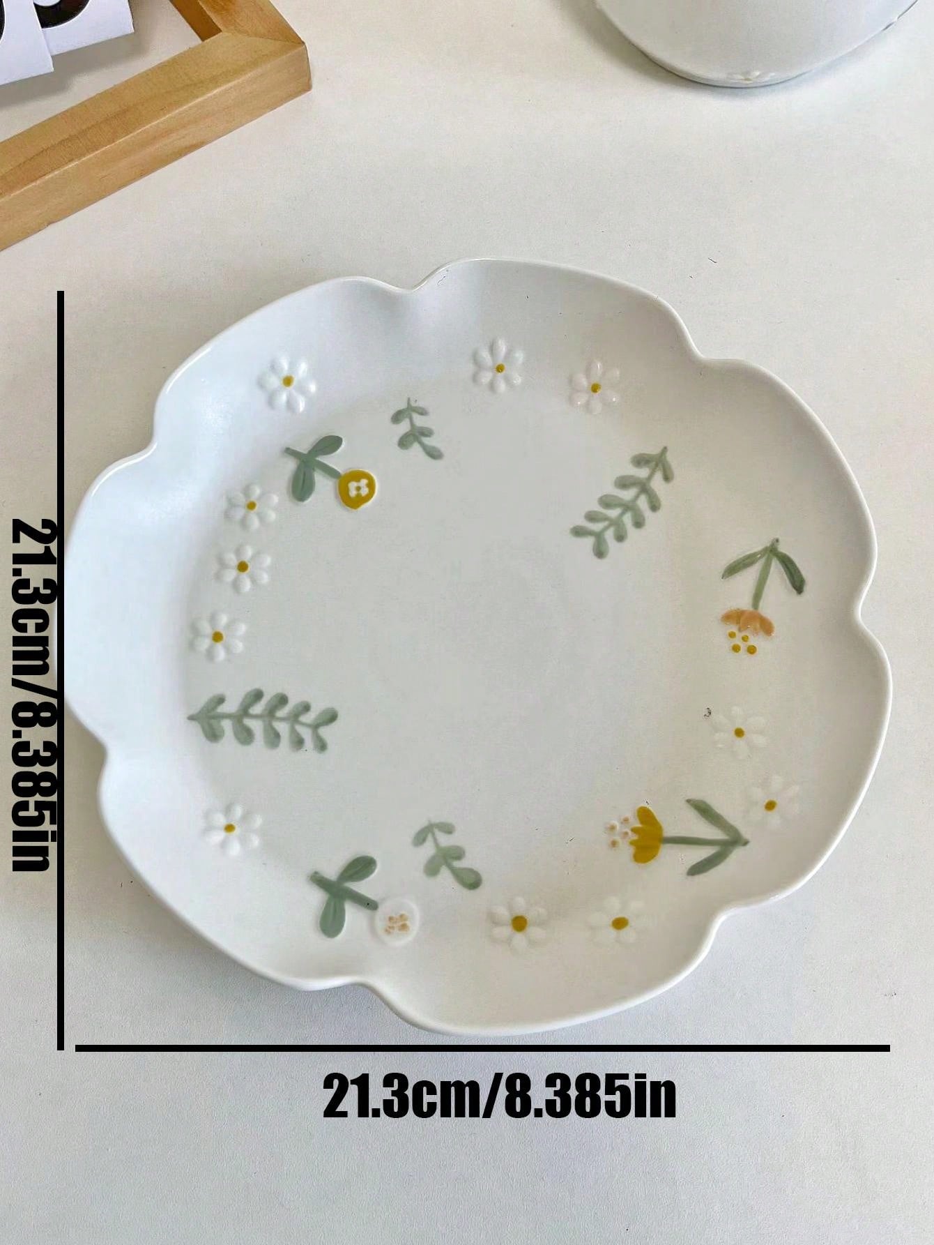 قطعة واحدة من طبق السيراميك