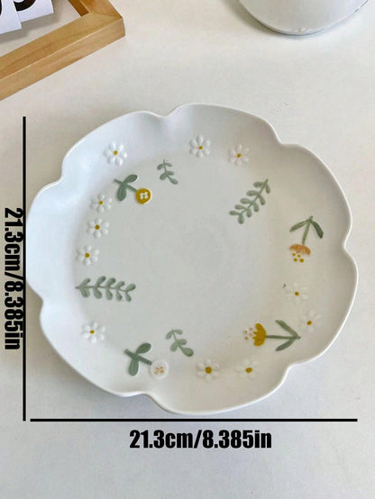 قطعة واحدة من طبق السيراميك