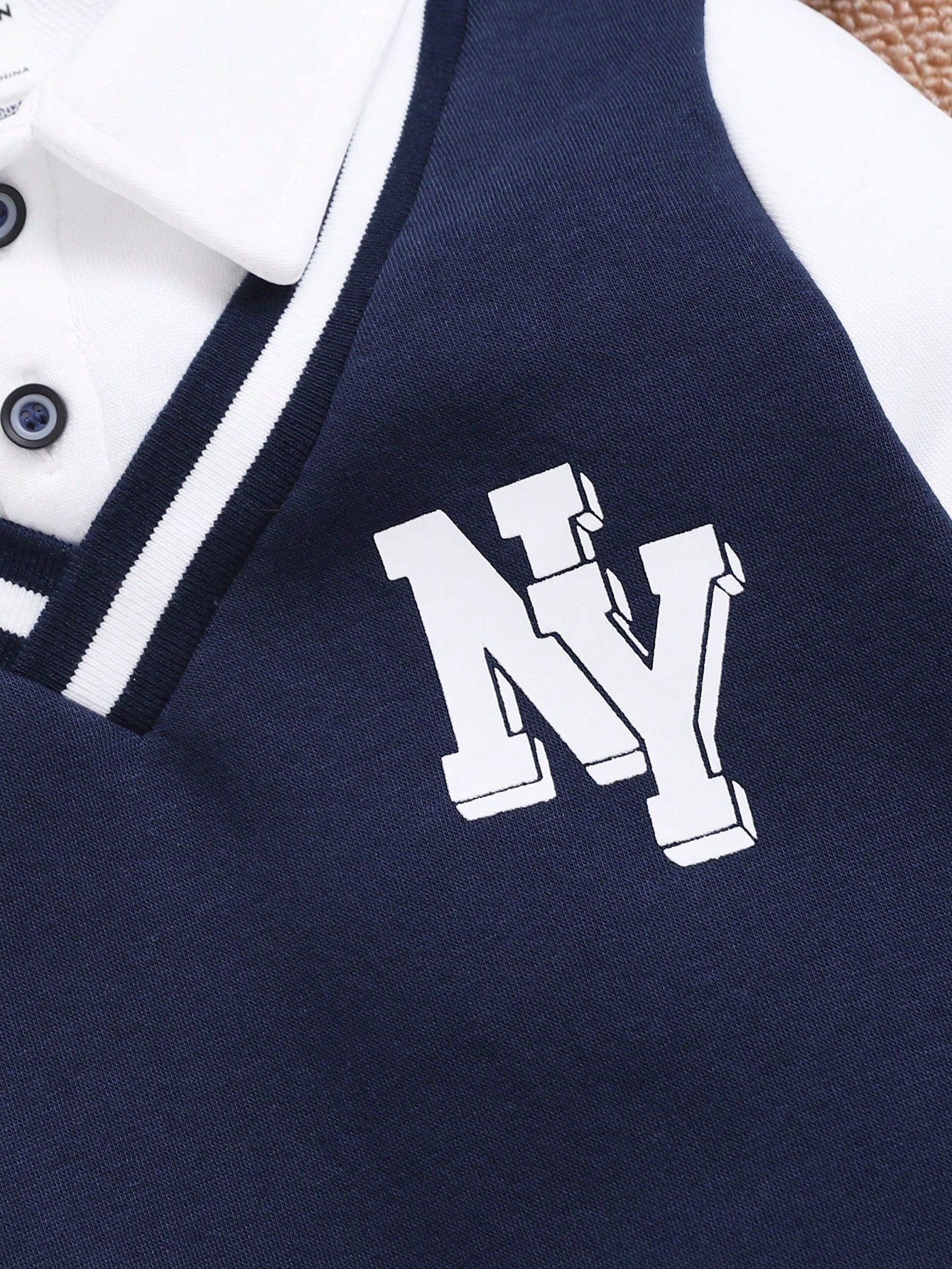 طقم قميص ثقيل بياقة وبنطلون من الفليس للشباب 2 قطعة, مُسمَّك