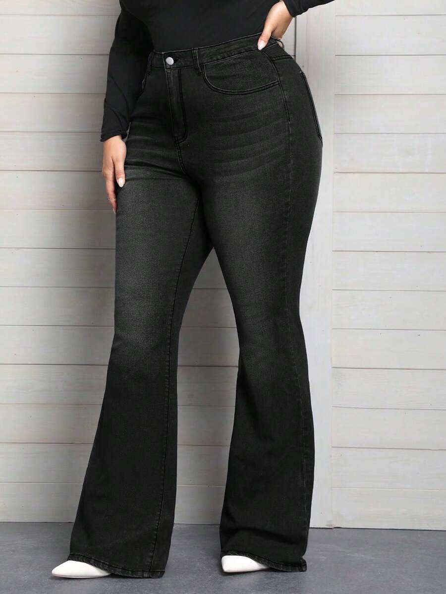 بنطلونات جينز الحريري مع بطانة حرارية للنساء