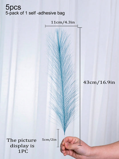 قطع غراس الريح الاصطناعية الأنيقة - مصنوعة من قماش البوليستر ناعم وسريع