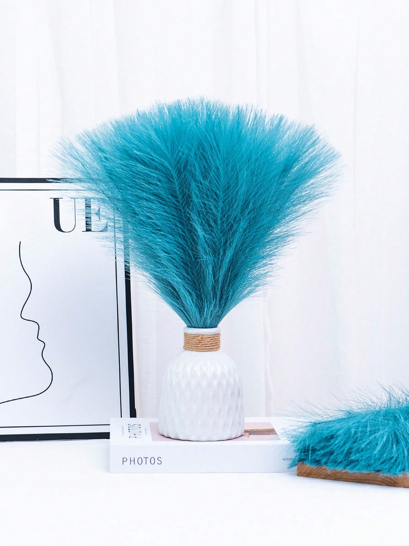 قطع غراس الريح الاصطناعية الأنيقة - مصنوعة من قماش البوليستر ناعم وسريع