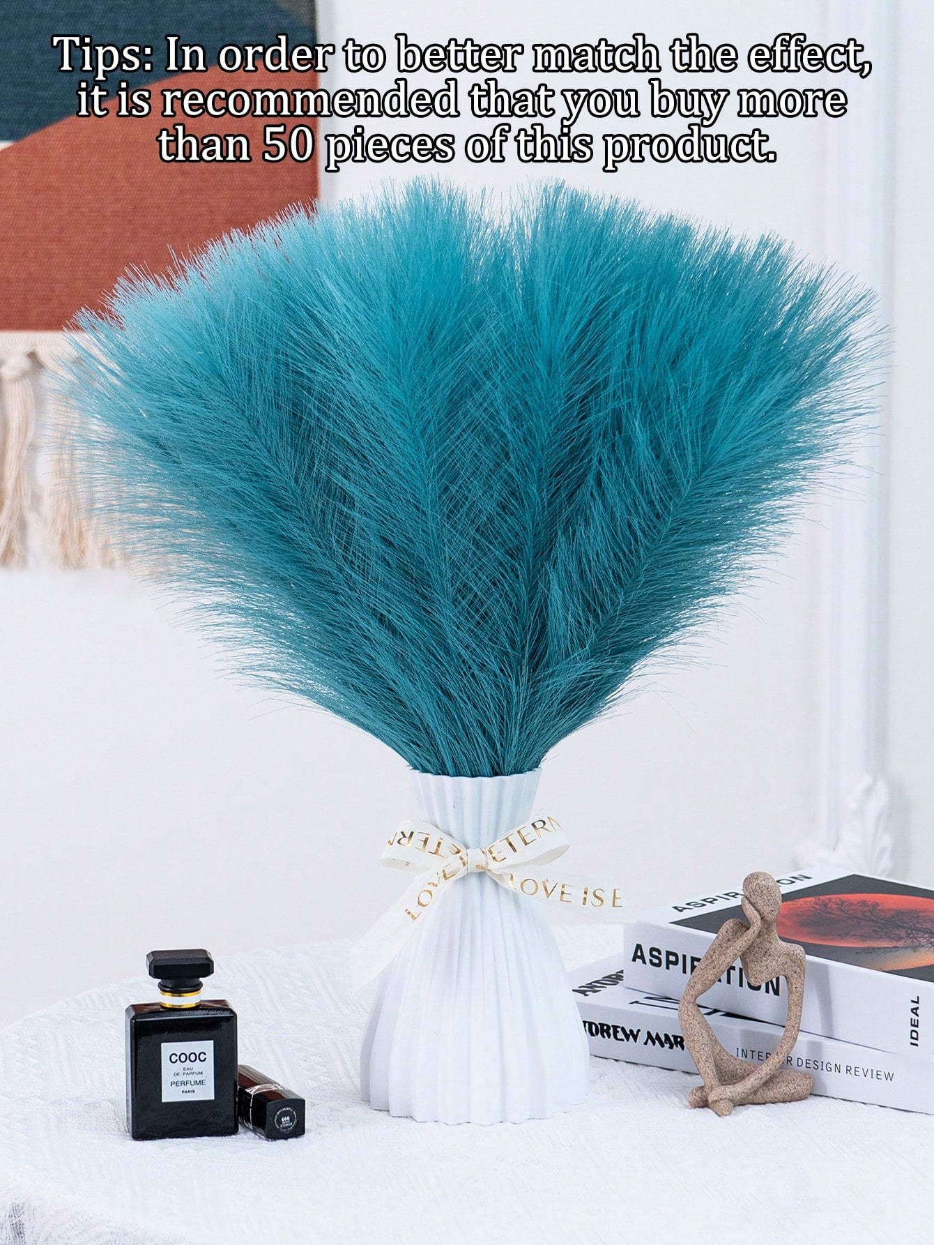 قطع غراس الريح الاصطناعية الأنيقة - مصنوعة من قماش البوليستر ناعم وسريع