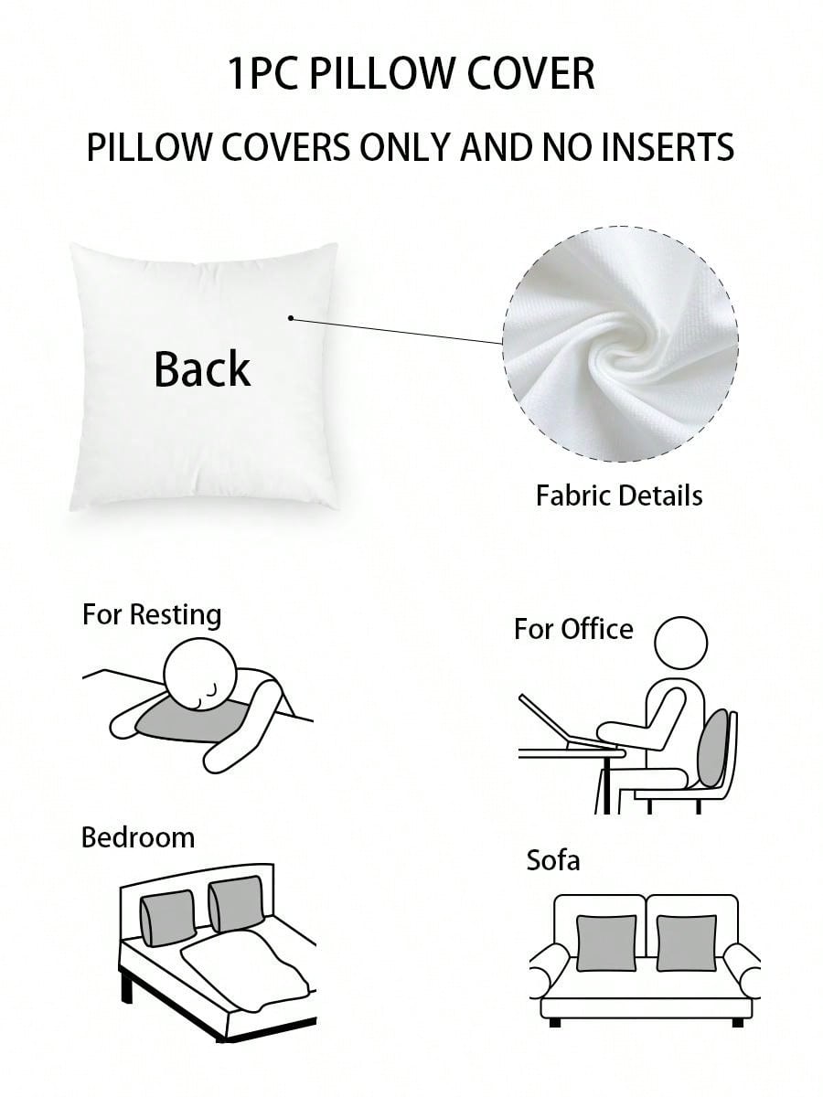 غطاء وسادة بنمط الطاووس قطعة واحدة، غطاء وسادة مزخرف بنمط الطباعة على القماش القطني المنسوج