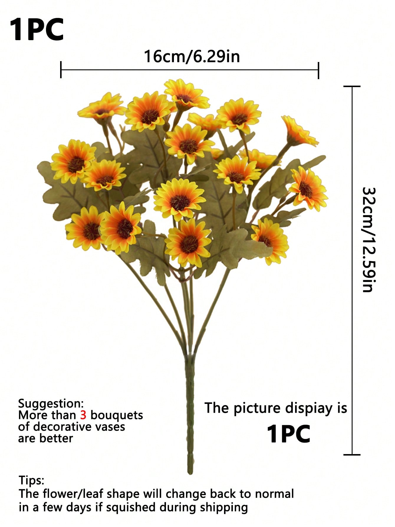 باقة أزهار الكروكس الاصطناعية