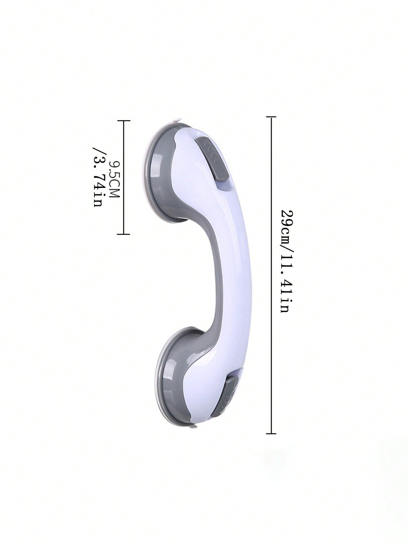 عصا قبضة حمام بمزلاج مطاطي