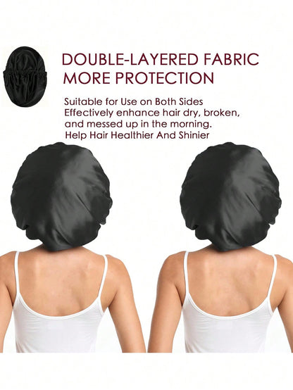 قبعة مزدوجة الطبقات من الساتان.