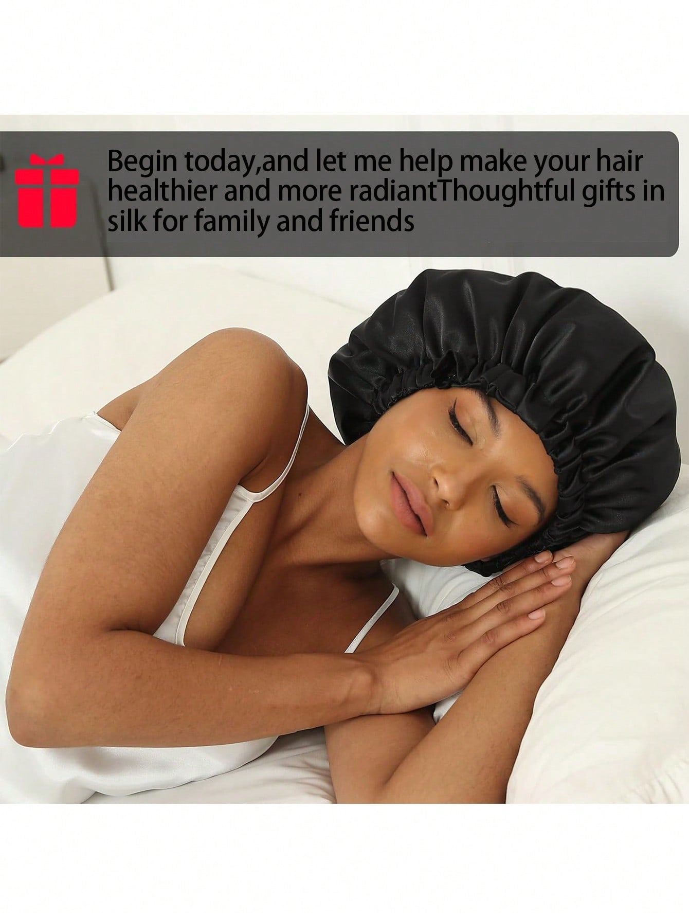 قبعة مزدوجة الطبقات من الساتان.