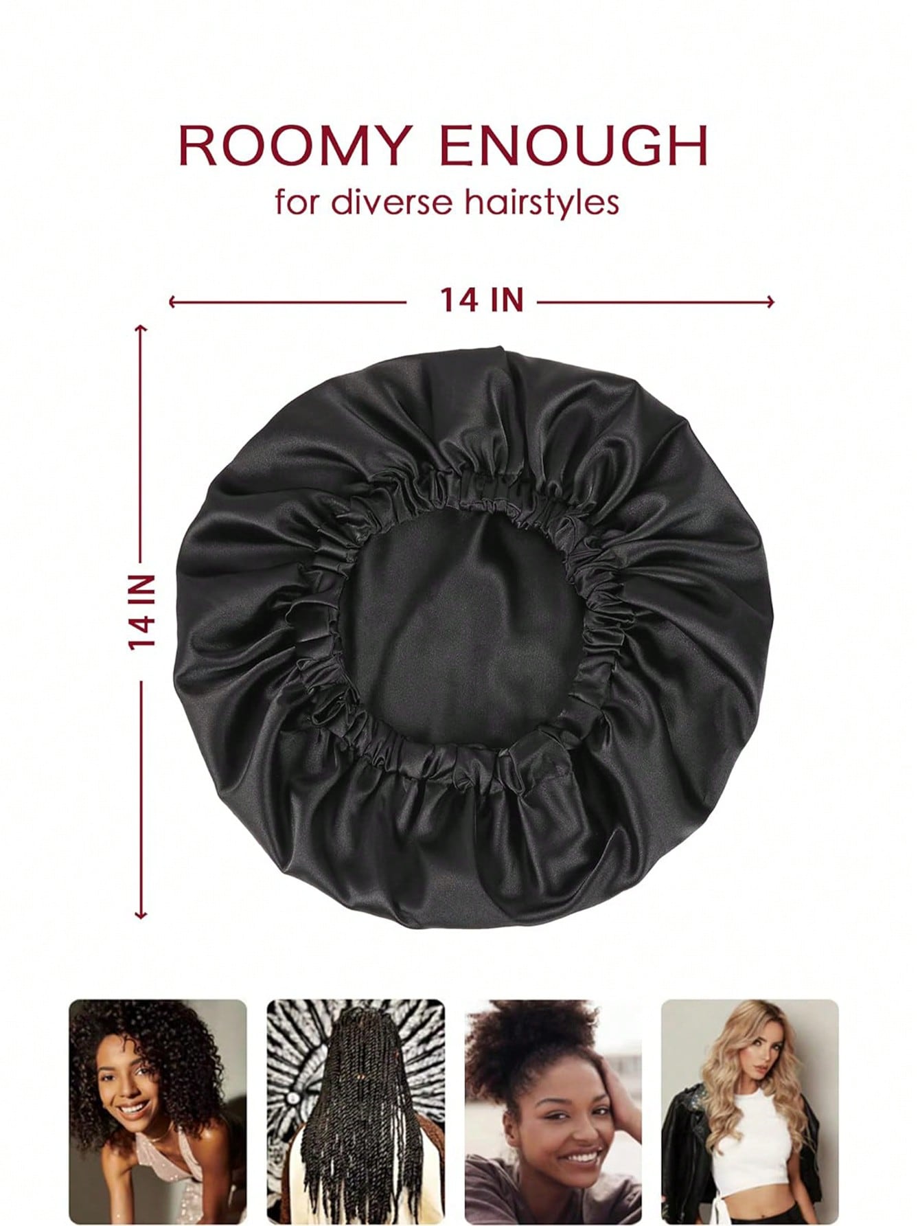 قبعة مزدوجة الطبقات من الساتان.