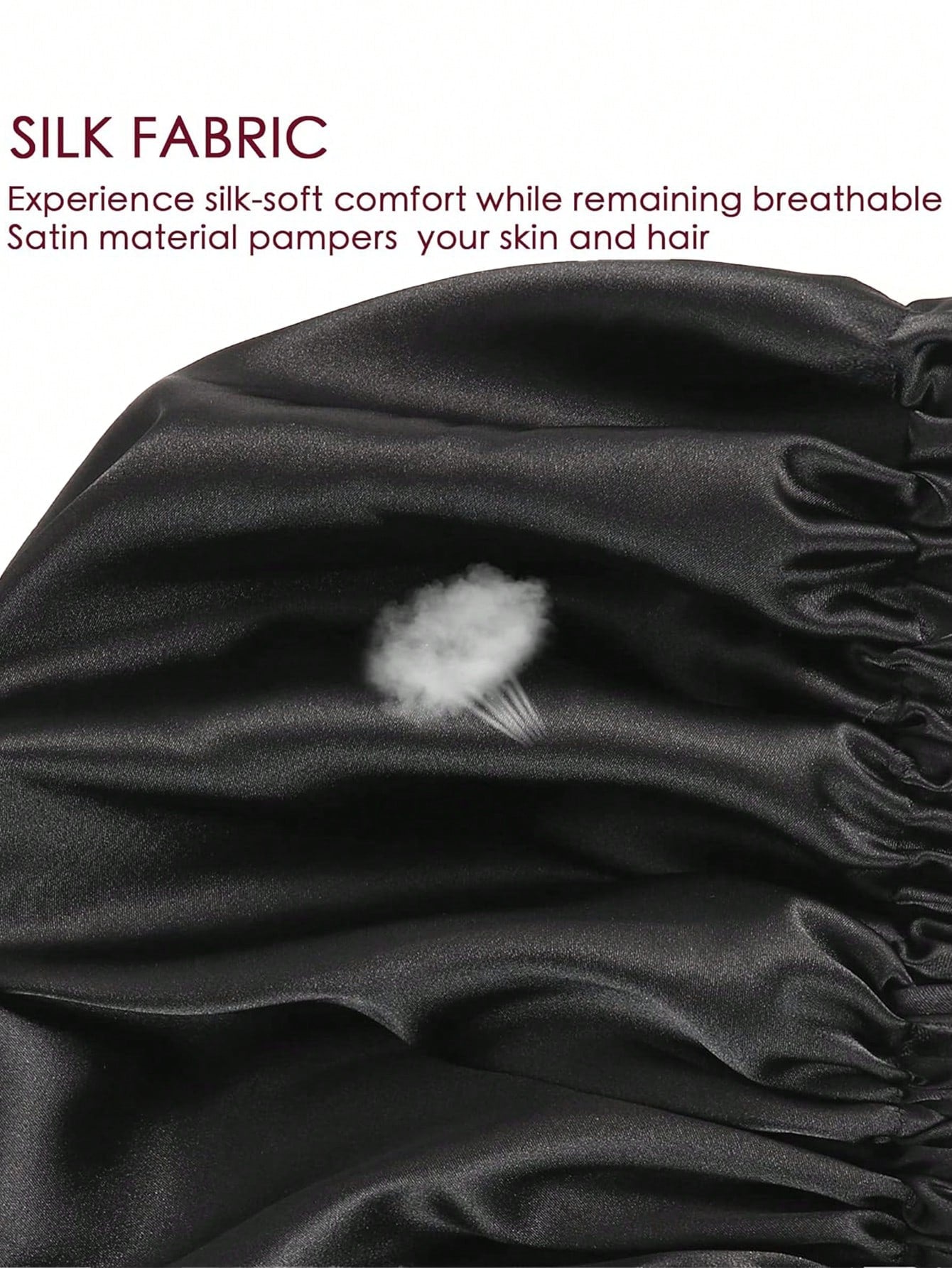 قبعة مزدوجة الطبقات من الساتان.