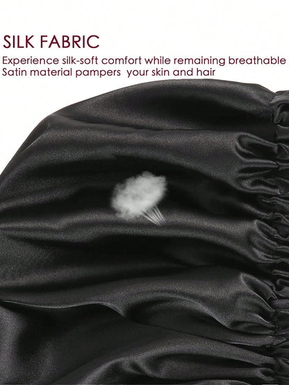 قبعة مزدوجة الطبقات من الساتان.