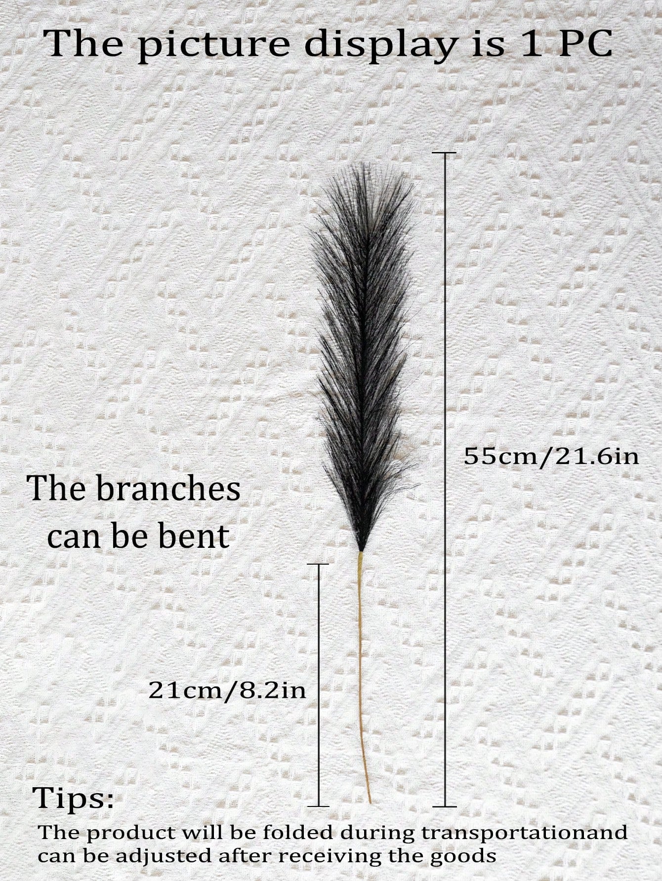 نبات ريد البامباس الاصطناعي مصنوع من قماش البوليستر ناعم وسريع