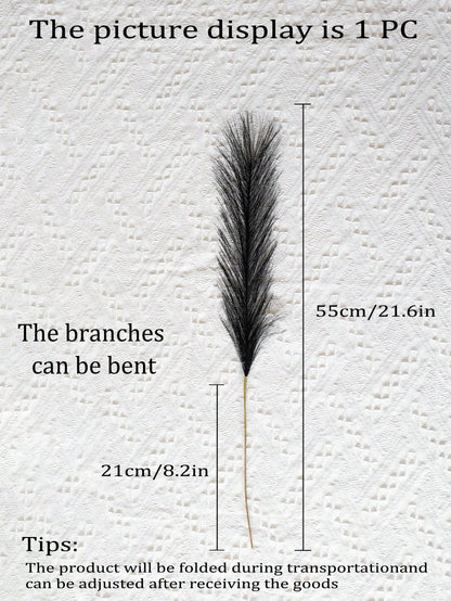 نبات ريد البامباس الاصطناعي مصنوع من قماش البوليستر ناعم وسريع