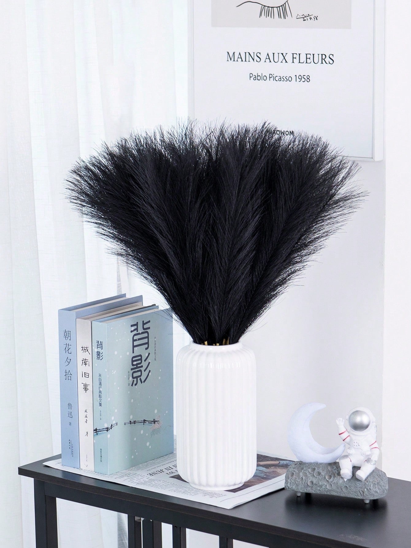 نبات ريد البامباس الاصطناعي مصنوع من قماش البوليستر ناعم وسريع