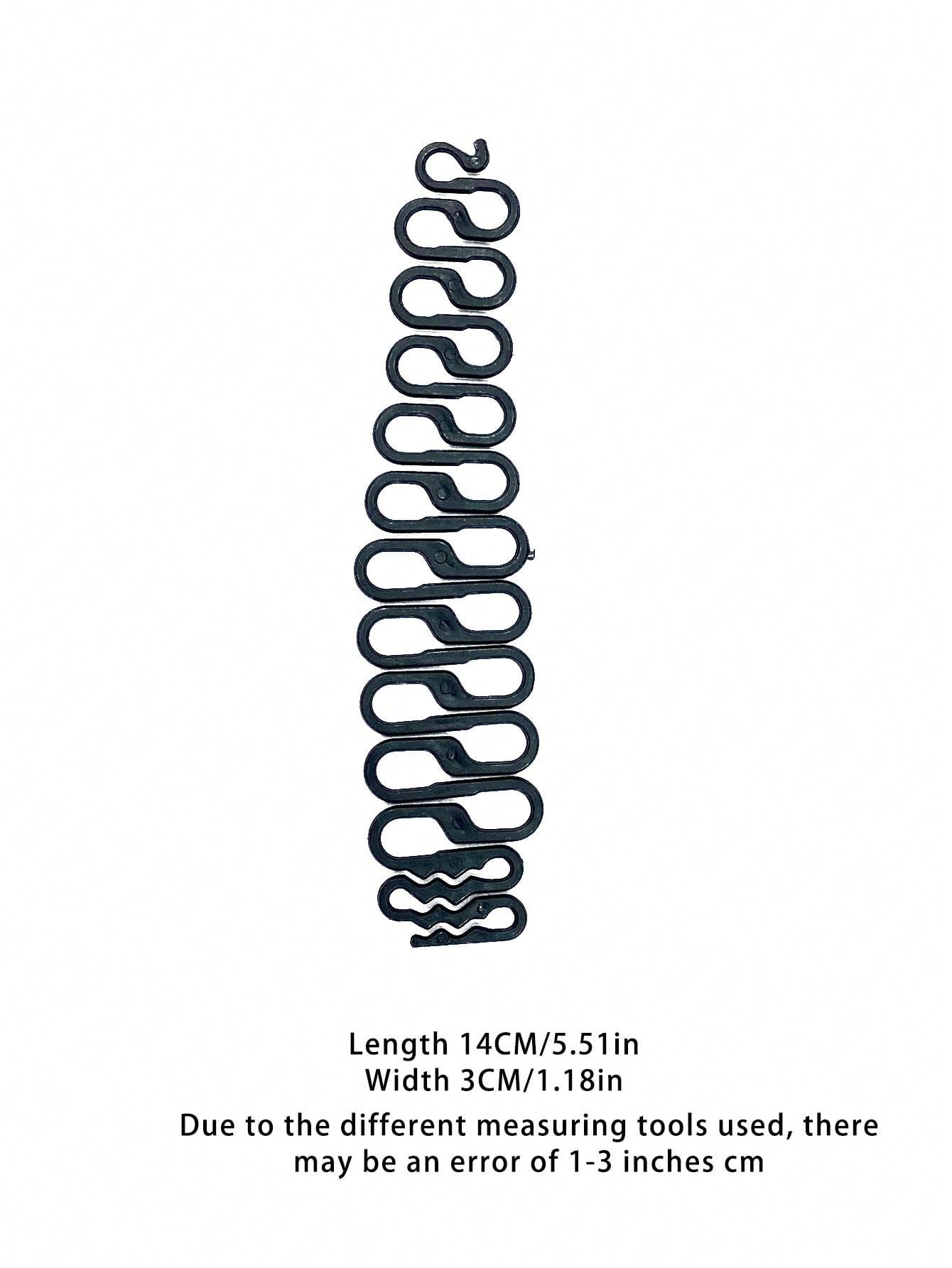 قطعة واحدة من أداة تصفيف الشعر المضفرة على شكل هيكل السمكة للسيدات للحياة اليومية (الطول 17.5 سم/6.89 بوصة/أسود)