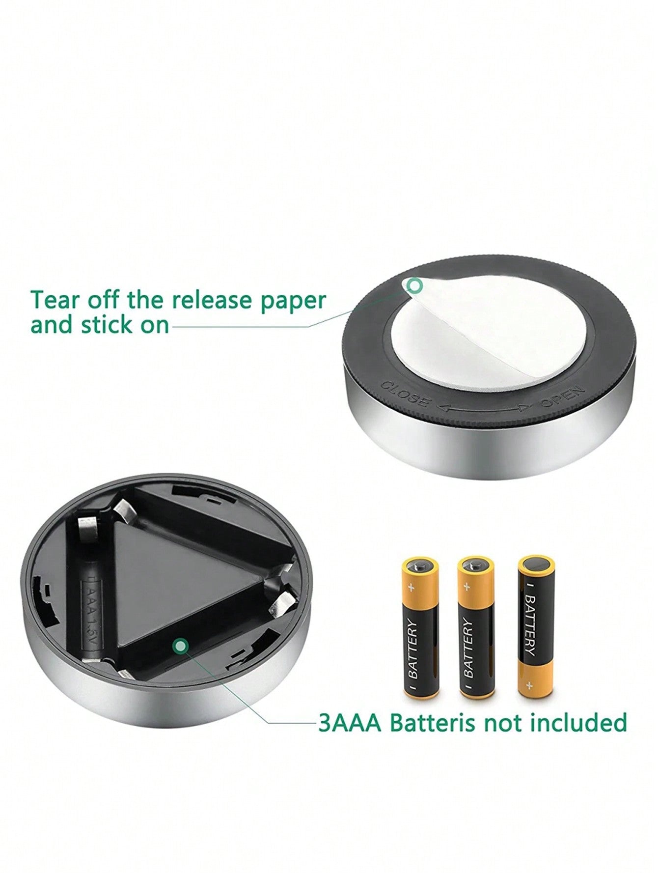 لمبة مضيئة عاكسة للمس بالضوء الدافئ من 3ليد وحدة واحدة مع مفتاح لمس الإضاءة