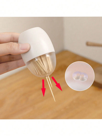 حامل أعواد الأسنان بشكل بيضة مع ملصق شفاف مغناطيسي للثلاجة